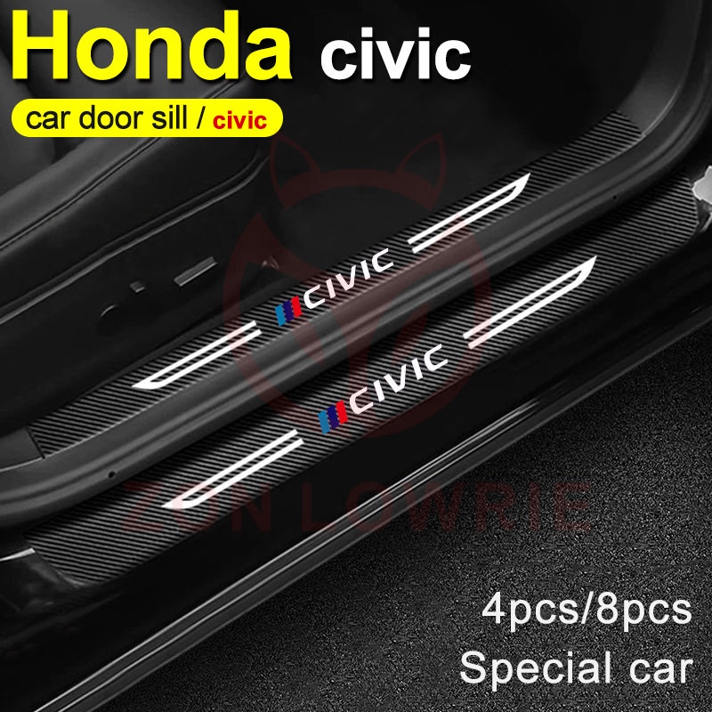 Thích hợp cho 16-23 Honda Civic FC FE Civic FE Civic Ngưỡng Dải Cửa Chống Bước Dải Ngưỡng Ô Tô Miếng