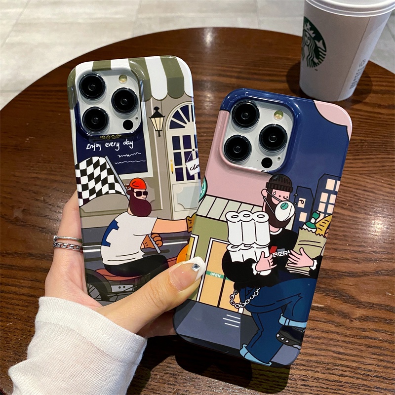 Ốp Điện Thoại Cứng Phong Cách Âu Mỹ Cho iphone X Xs Xr Xsmax 11 11ProMax 12 12Pro 12ProMax 13 13Pro 14 14Pro 14Plus 14ProMax