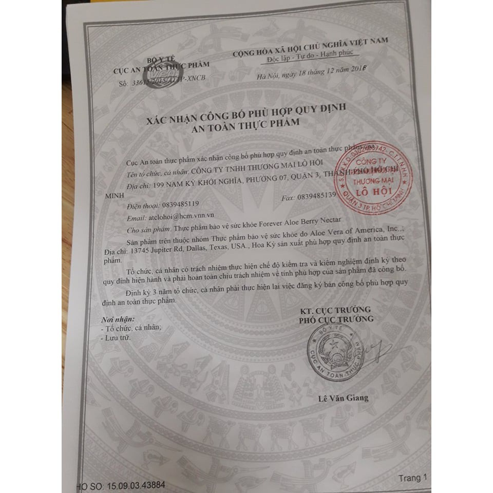 Forever Aloe Berry Nectar  034flp. Sản Phẩm Lô Hội