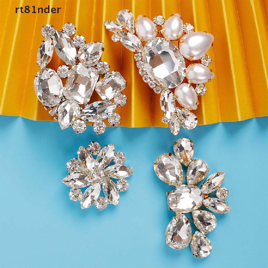 Rt 1 Kẹp Giữ Giày Cao Gót Đính Đá Lấp Lánh Trang Trí Đám Cưới Cho Nữ