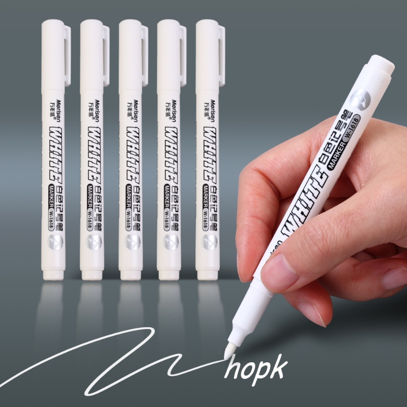 Bút Lông Đánh Dấu Vẽ Graffiti Màu Trắng Nhanh Khô Chống Thấm Nước Đa Năng Tiện Dụng Cho Học Sinh DIY
