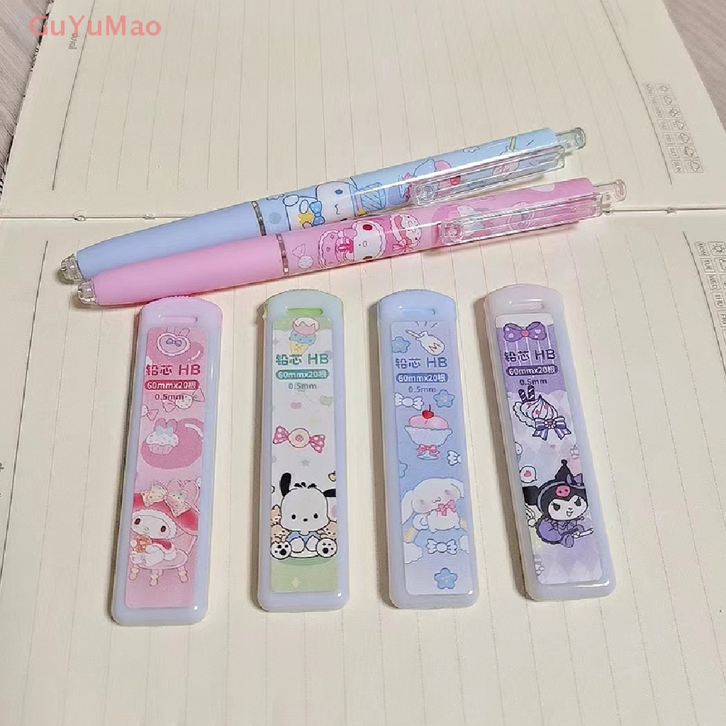 1 Bộ Bút Chì Cơ Tự Động Họa Tiết Hoạt Hình Sanrio Dễ Thương Cho Học Sinh