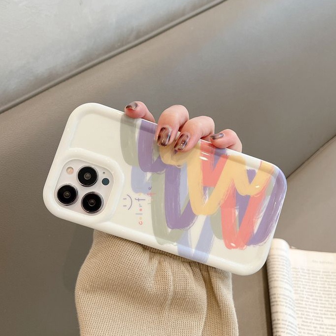 Ốp Điện Thoại Silicon TPU Mềm Nhiều Màu Dễ Thương Chống Sốc Cho IPhone 14 13 11 12 Pro XS Max X XR 7 + 8 Plus