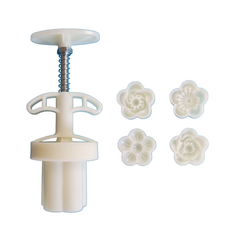 Khuôn Làm Bánh Trung Thu Bằng Nhựa Hình Hoa Mận DIY