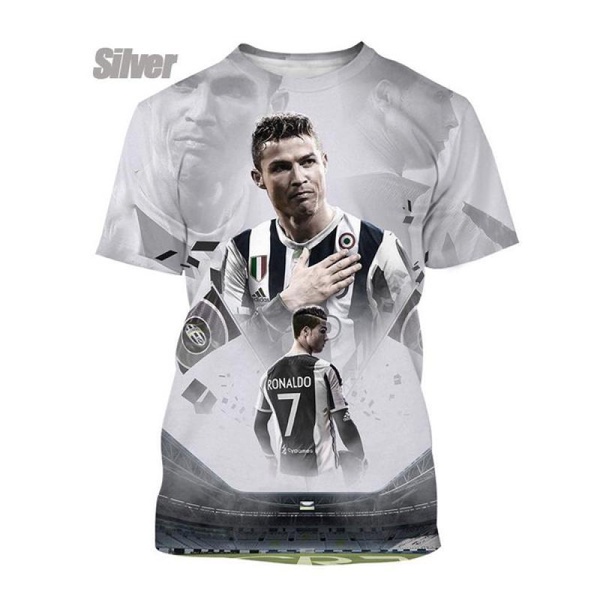 Áo Thun In Hình Ngôi Sao Bóng Đá cristiano ronaldo 3d Thời Trang Mùa Hè 2023 Cho Nam
