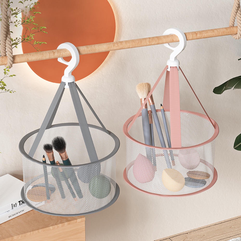 Túi Lưới Treo Phơi Khô Cọ Trang Điểm Hình Trứng Tiện Dụng