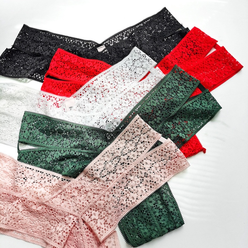 Quần Lót Ren Hoa Lưng Thấp Thiết Kế Quyến Rũ Cho Phái Nữ