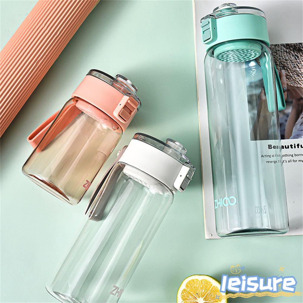 Bình Nước Thể Thao Bằng Nhựa Chống Tràn Kèm Ống Hút Tiện Lợi