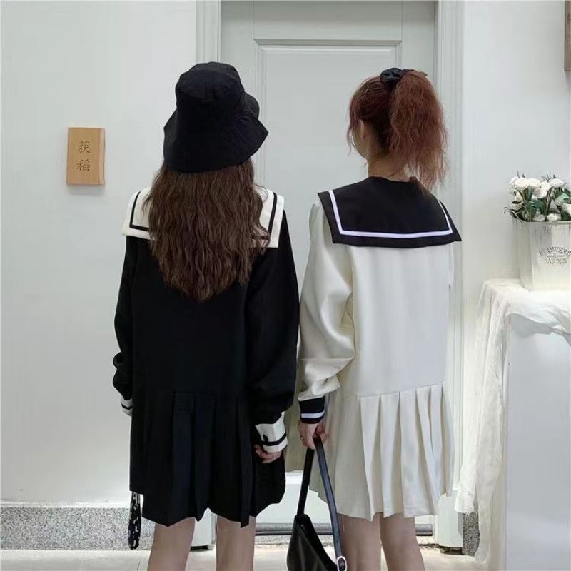 HUIZUMEI Đầm Ngắn Tay Dáng Ôm Màu Xanh navy Phong Cách Hàn Quốc Thời Trang Mùa Hè Cho Nữ