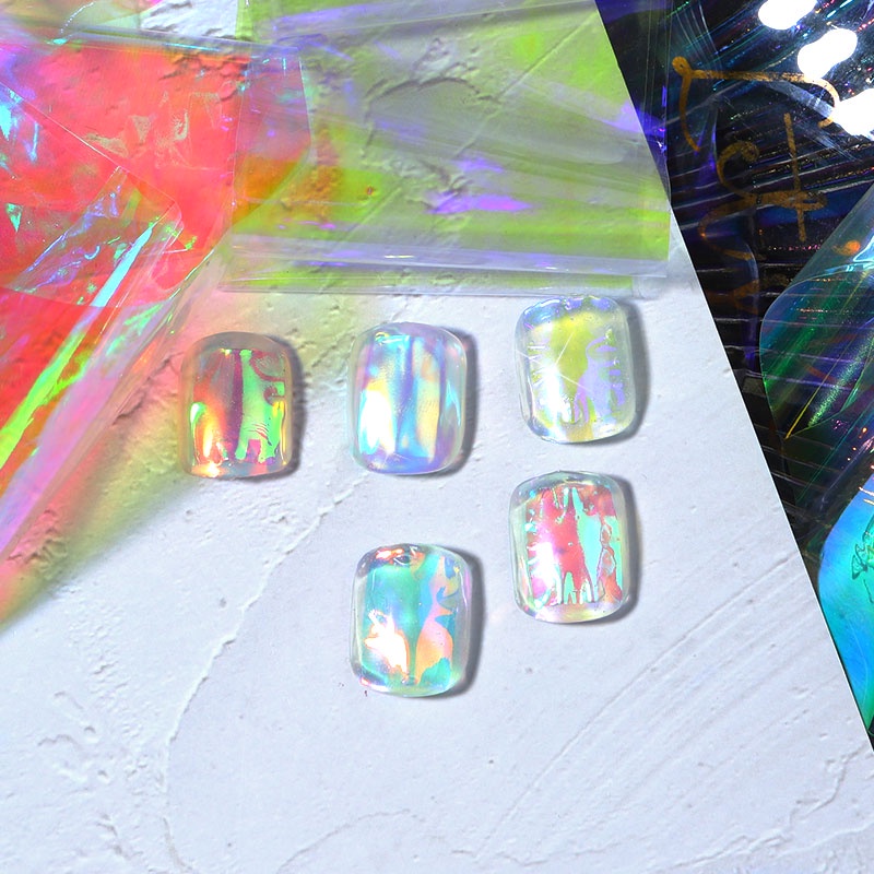 Giấy Bóng Kính Cellophane 5 Màu Sắc Tùy Chọn Trang Trí Móng Nghệ Thuật DIY