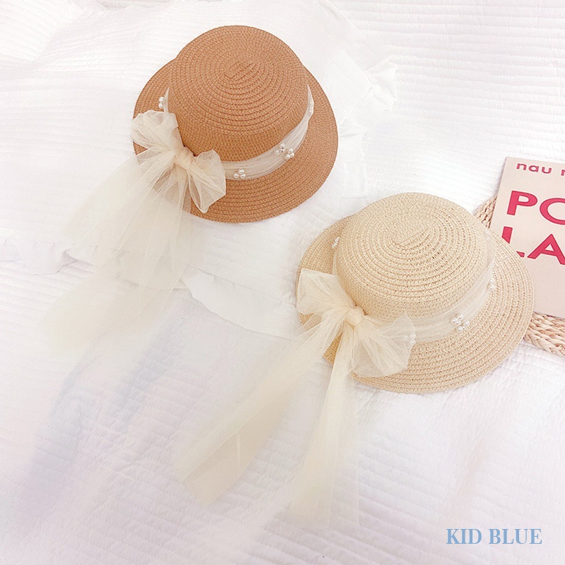 Mũ Cói Rộng Vành Chống Nắng Thiết Kế Mới Thời Trang Mùa Hè Dành Cho Bé