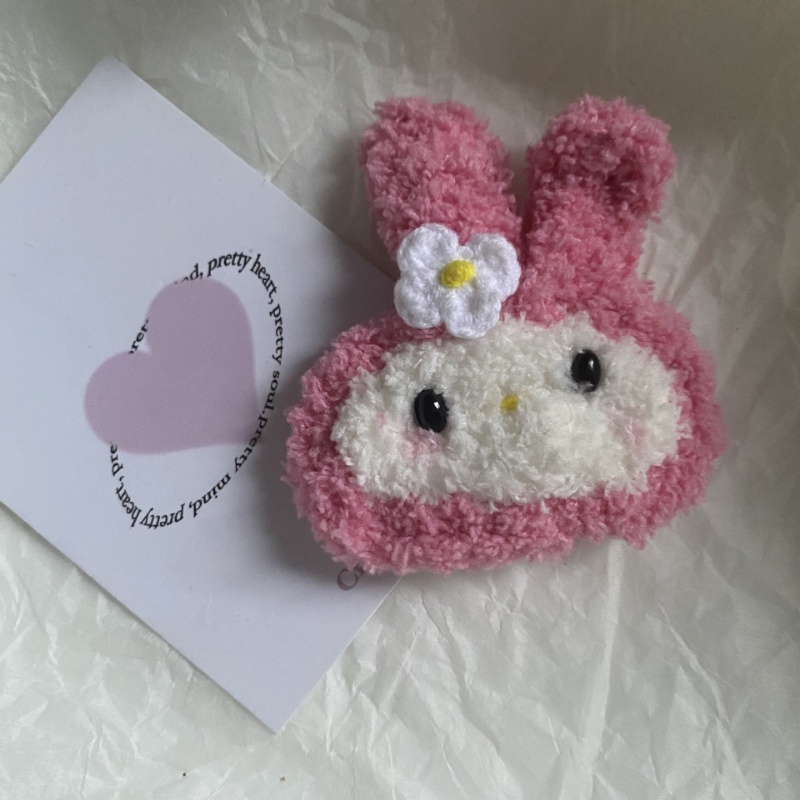 Kẹp Tóc Mái Bằng Lông Nhung Họa Tiết Melody Dễ Thương Xinh Xắn Cho Nữ