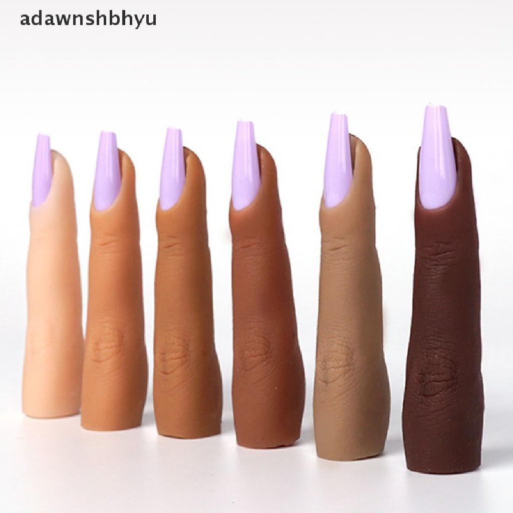 Mô Hình Bàn Tay Giả Bằng Silicon Kèm Khớp Nối Có Thể Uốn Cong Dùng Luyện Tập Làm Móng