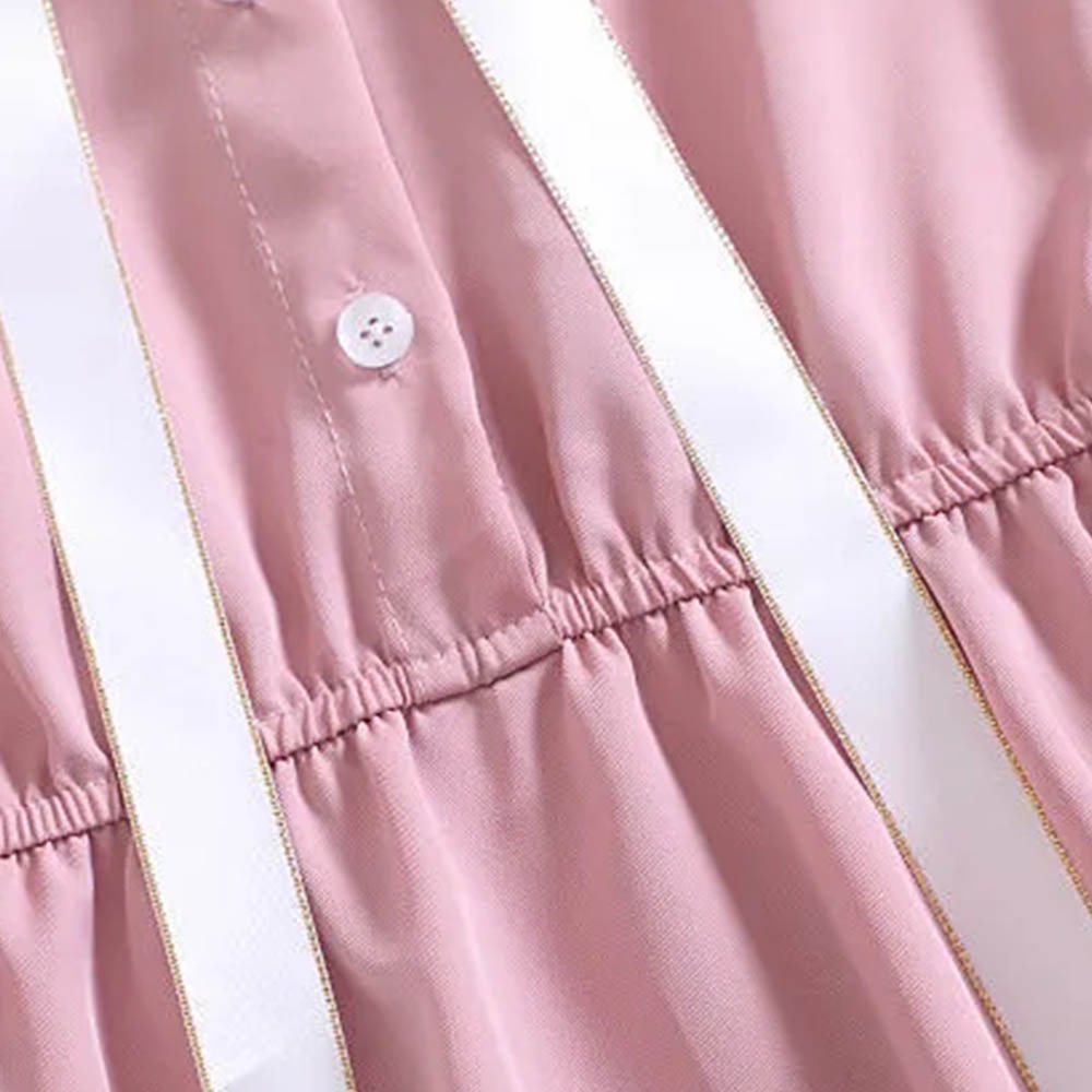 BEAR LEADER Đầm Công Chúa Thắt Nơ Eo Màu Trơn Thời Trang Mùa Hè 2023 Dành Cho Bé Gái