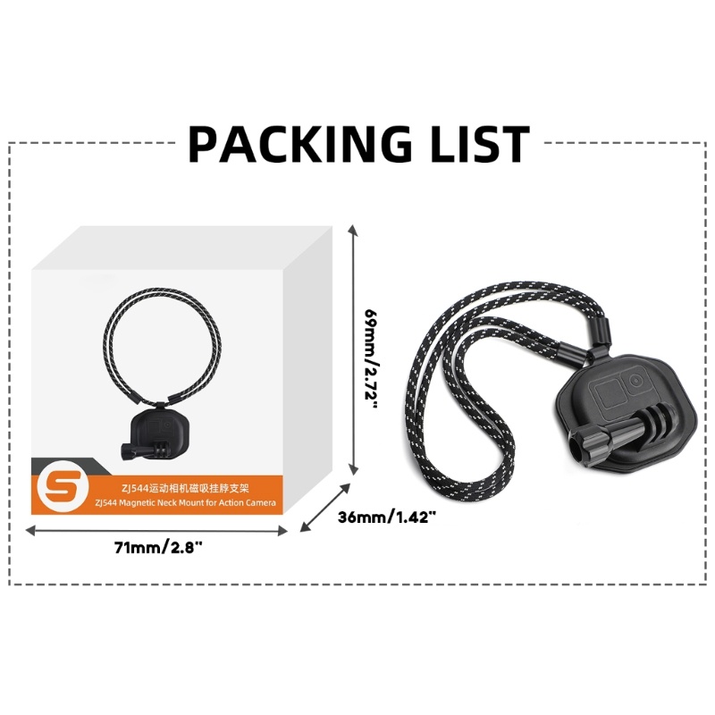 Giá Đỡ Cổ Gắn Máy Ảnh GoPro11 Có Nam Châm Tiện Lợi