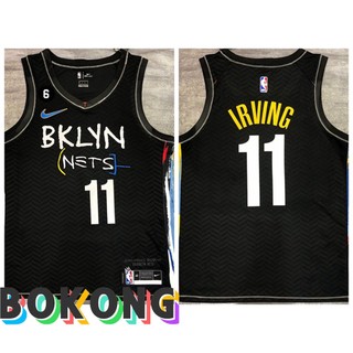 Áo bóng rổ jersey brooklyn nets kyrie irving màu đen thời trang 2023 cho nam