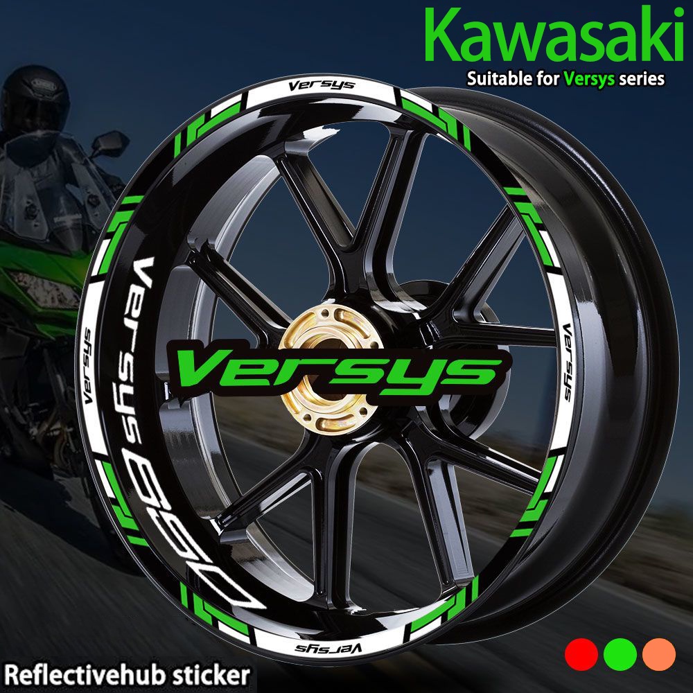 Vòng Thép Phản Quang Dán Viền Bánh Xe Kawasaki Versys650 / 1000 / 300 17-inch