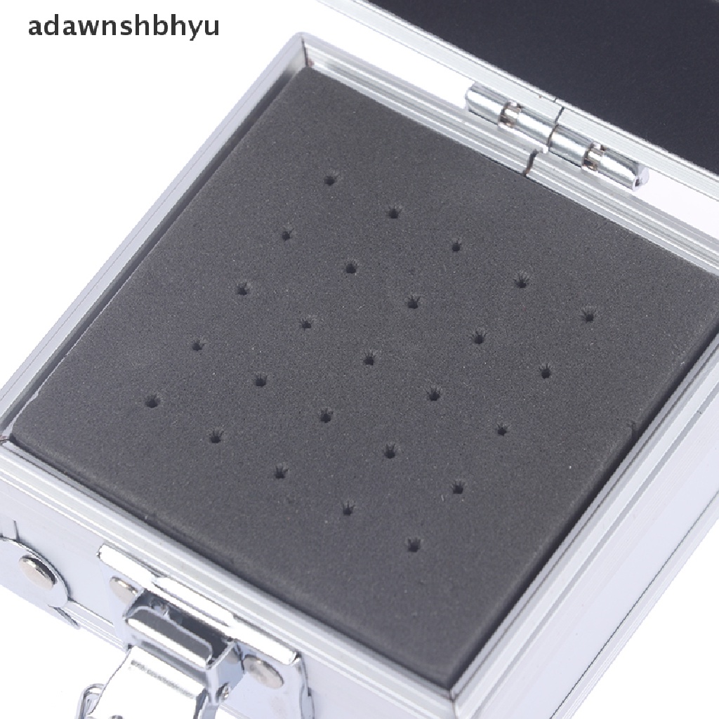 Hộp Đựng Đầu Mài Móng Tay 25 Ngăn Bằng Nhôm VN