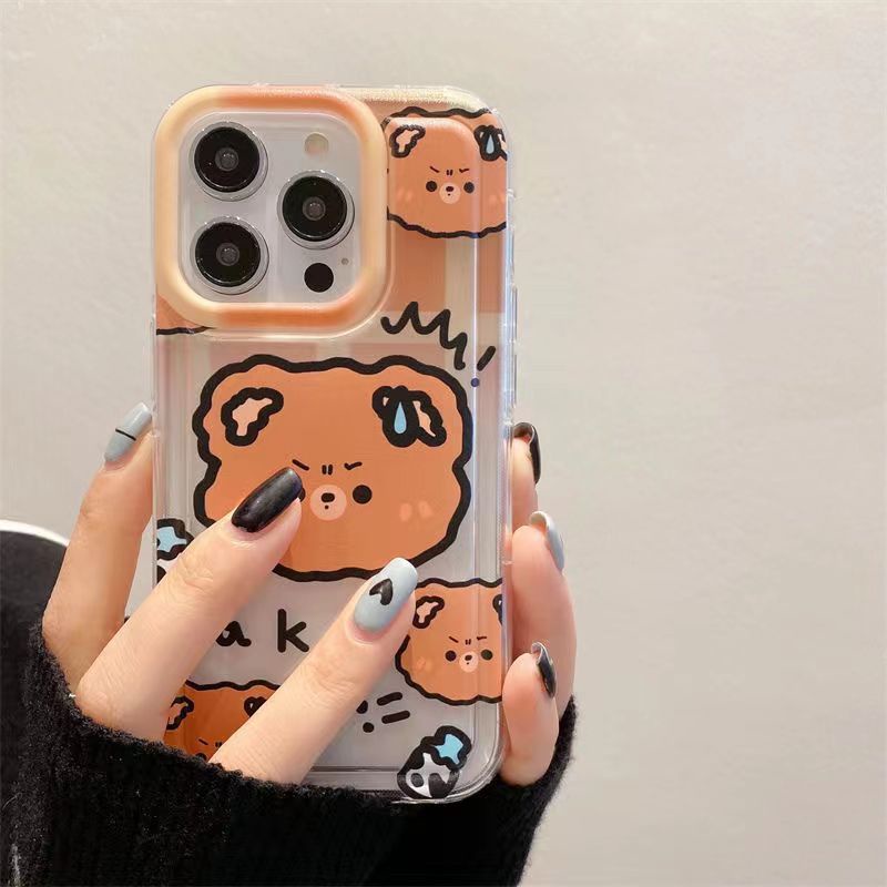 ✅Ốp Điện Thoại Mềm Hình Gấu / Cún Con Dễ Thương Cho iPhone14promax 13 / 12pro / 11 xr Xsmax W6W2