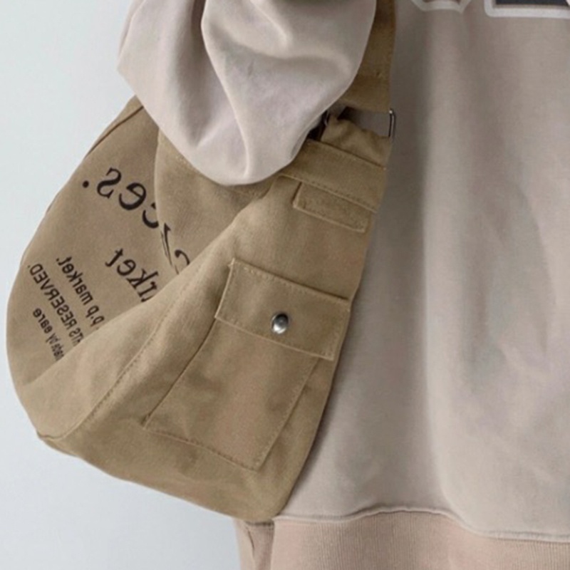 Túi Xách canvas Sức Chứa Lớn Phong Cách retro Mỹ Thời Trang Dành Cho Nữ