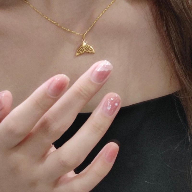 Bộ 24 Móng Tay Giả Che Phủ Toàn Diện Tháo Rời Được Kiểu Pháp