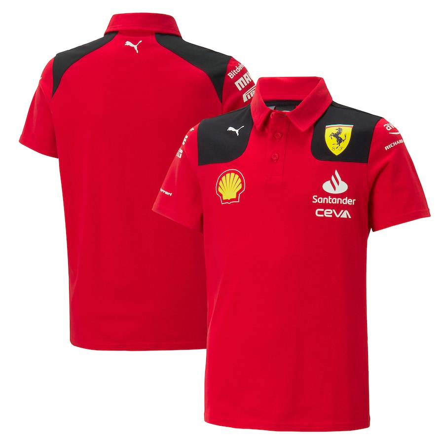 Áo Thun Thể Thao Tay Ngắn Cổ Polo In Hình Đội Scuderia Ferrari 2023 F1 Thời Trang Mùa Hè Cho Nam Và Nữ