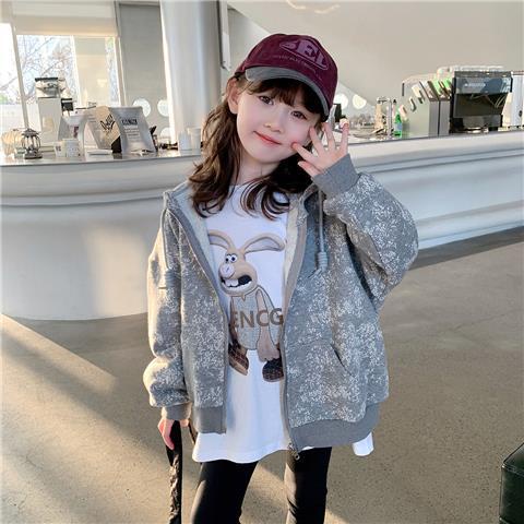 Áo Khoác sweater Thể Thao Có Mũ Trùm Phong Cách Mới Mùa Xuân 2023 cho Bé Gái cho be no em be so Aqua n a Aqua 'n' o tre Soinsinh o