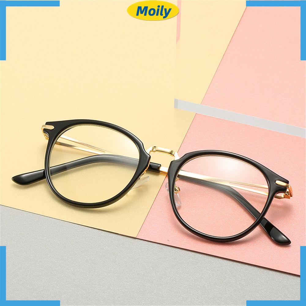 Mắt Kính Gọng Tròn Chống Bức Xạ Thời Trang Hàn Quốc