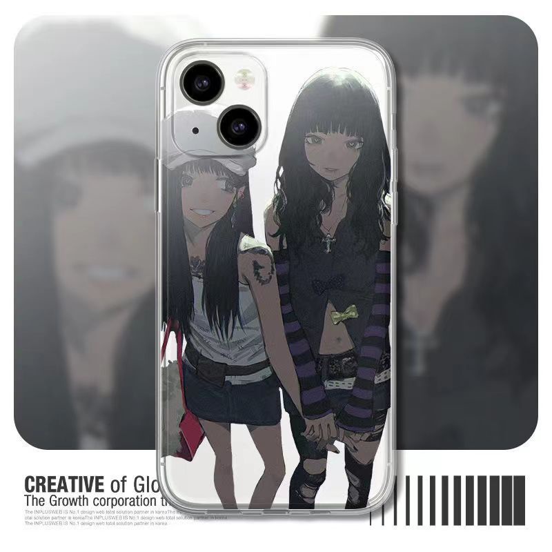 ✅Ốp Điện Thoại In Hình Cô Gái Phong Cách Đường Phố Cho iPhone12 13 / 14Promax 11 XR XS / 7 / 8pins