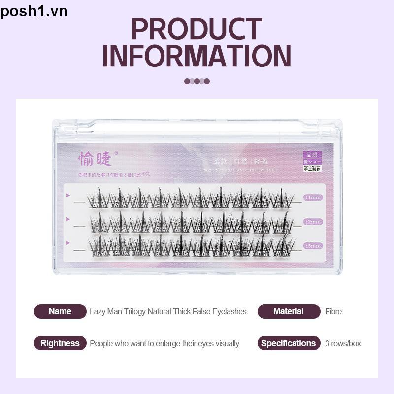 💌Lông Mi Giả Ba Cụm Dày Tự Nhiên Thoải Mái posh1.vn