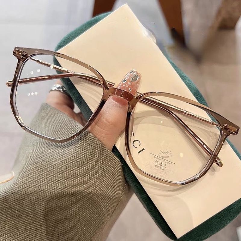 Mắt Kính Gọng Vuông Chống Ánh Sáng Xanh Thời Trang Dành Cho Nữ 0 ~ - 400