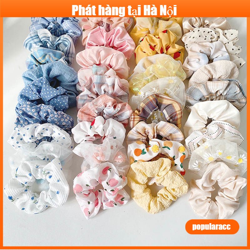 Băng đô nhiều màu in họa tiết dễ thương phong cách Hàn Quốc