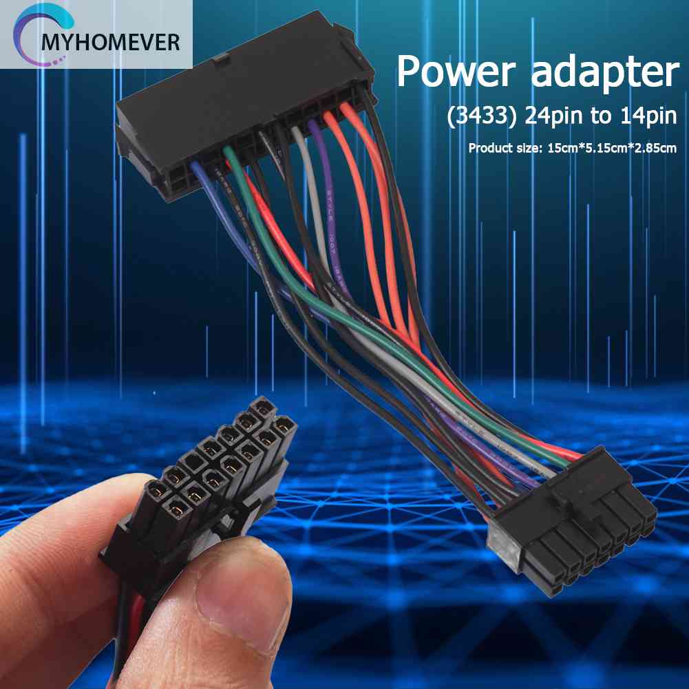 Dây Cáp Chuyển Đổi ATX 24 Pin Sang 14 Pin Cho Lenovo IBM Q77 B75