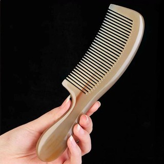Lược sừng trâu tự nhiên với răng dày mát xa da đầu chống tĩnh điện