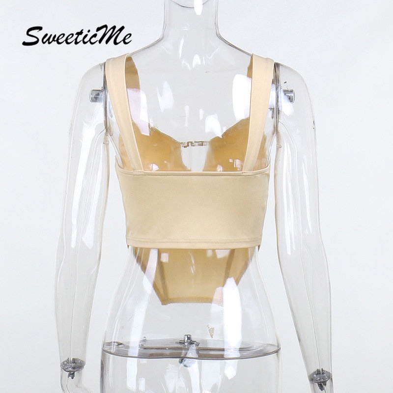 Áo Tank Top Ôm Dáng Màu Trơn Thời Trang 2023 Gợi Cảm Cho Nữ