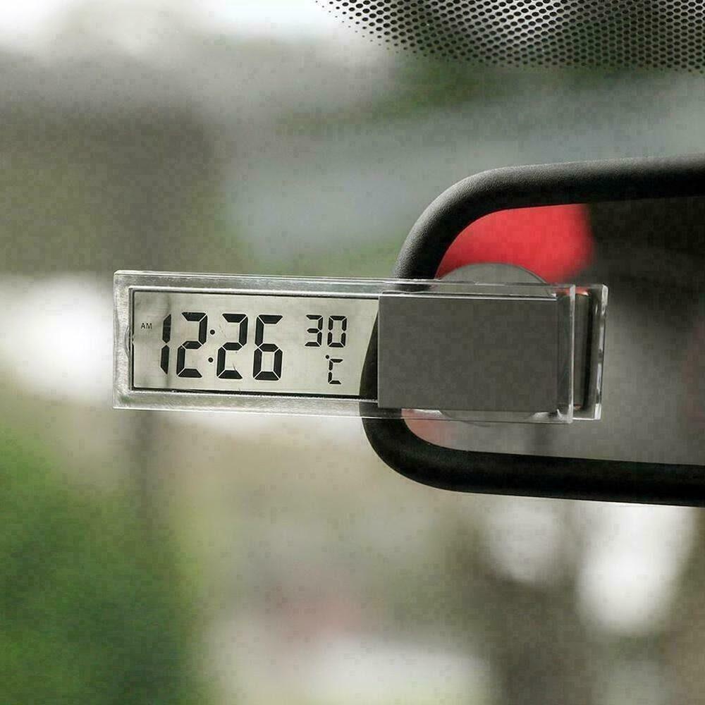 Đồng Hồ Điện Tử Mini Có Giác Hút Chất Lượng Cao Cho Xe Hơi