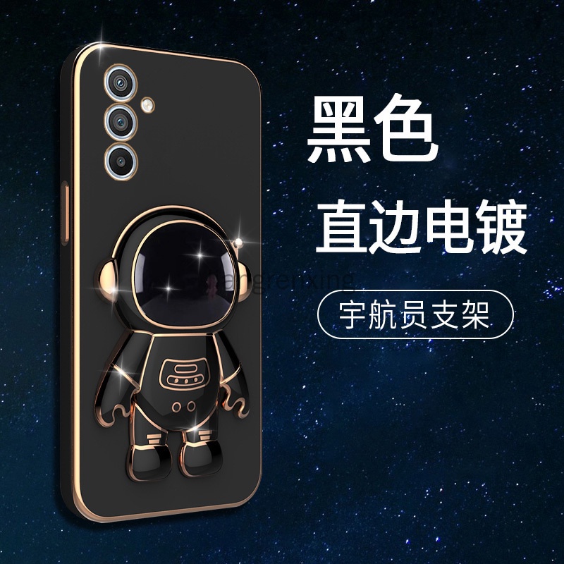 Ốp lưng SAMSUNG A34 5G SAMSUNG A54 5G SAMSUNG A24 4G Ốp Điện Thoại gel silica Mềm Mạ Điện Gắn Nhẫn Đỡ Chống Sốc ZJYHY01 Cho SAMSUNG A34 5G SAMSUNG A54 5G SAMSUNG A24 4G viền vuông cute