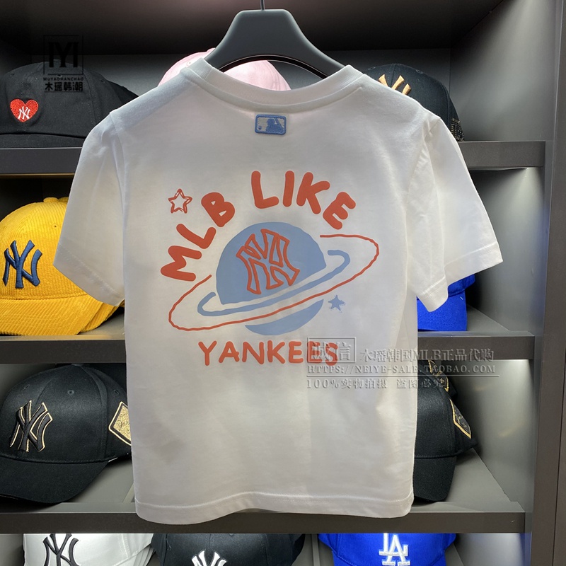 Mlb Áo Thun Tay Ngắn In Hình Hành Tinh NY 23 Thời Trang Mùa Hè Cho Gia Đình