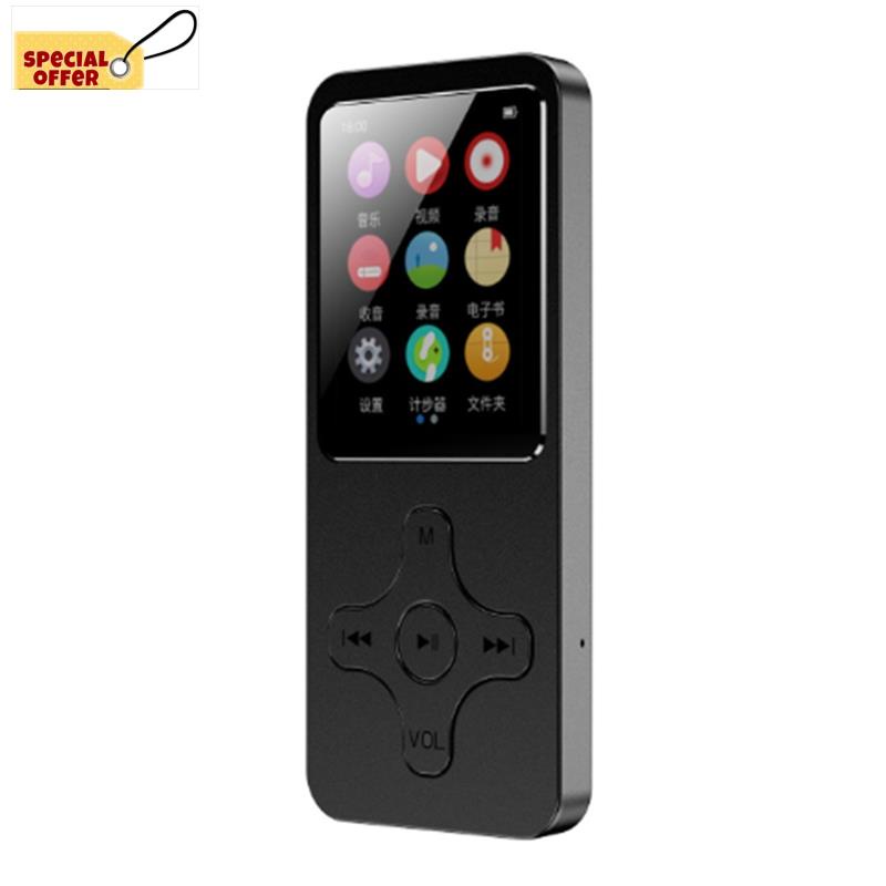 Máy Nghe Nhạc MP3 MP4 Màn Hình LCD 1.8 Inch Kết Nối Bluetooth HiFi Có Đài FM Ghi Âm