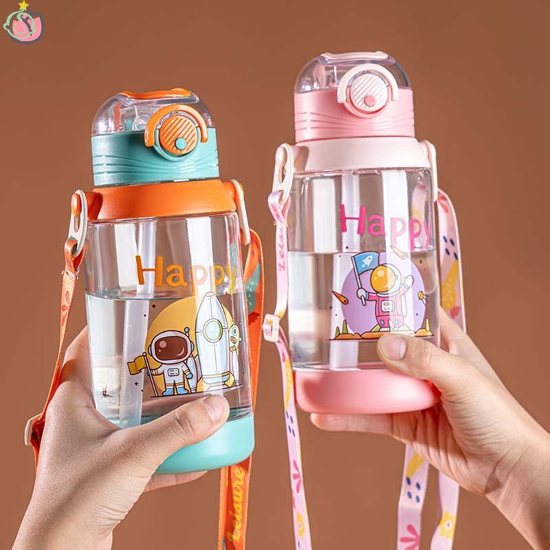 Bình Uống Nước Botol Air kanak-kanak 700ML Có Ống Hút Dành Cho Trẻ Em