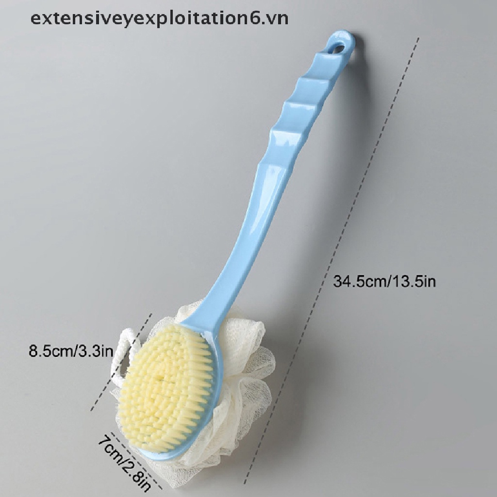 Bàn Chải Chà Lưng Tẩy Tế Bào Chết Toàn Thân Mềm Mại Có Tay Cầm Dài