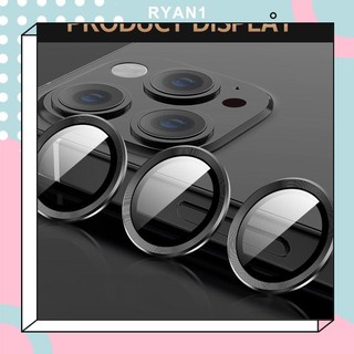 Kính Cường Lực Bảo Vệ Camera Sau Có Vòng Nhẫn Kim Loại Cho iPhone 12 Pro Max /13 Pro Max /13 Pro-RN