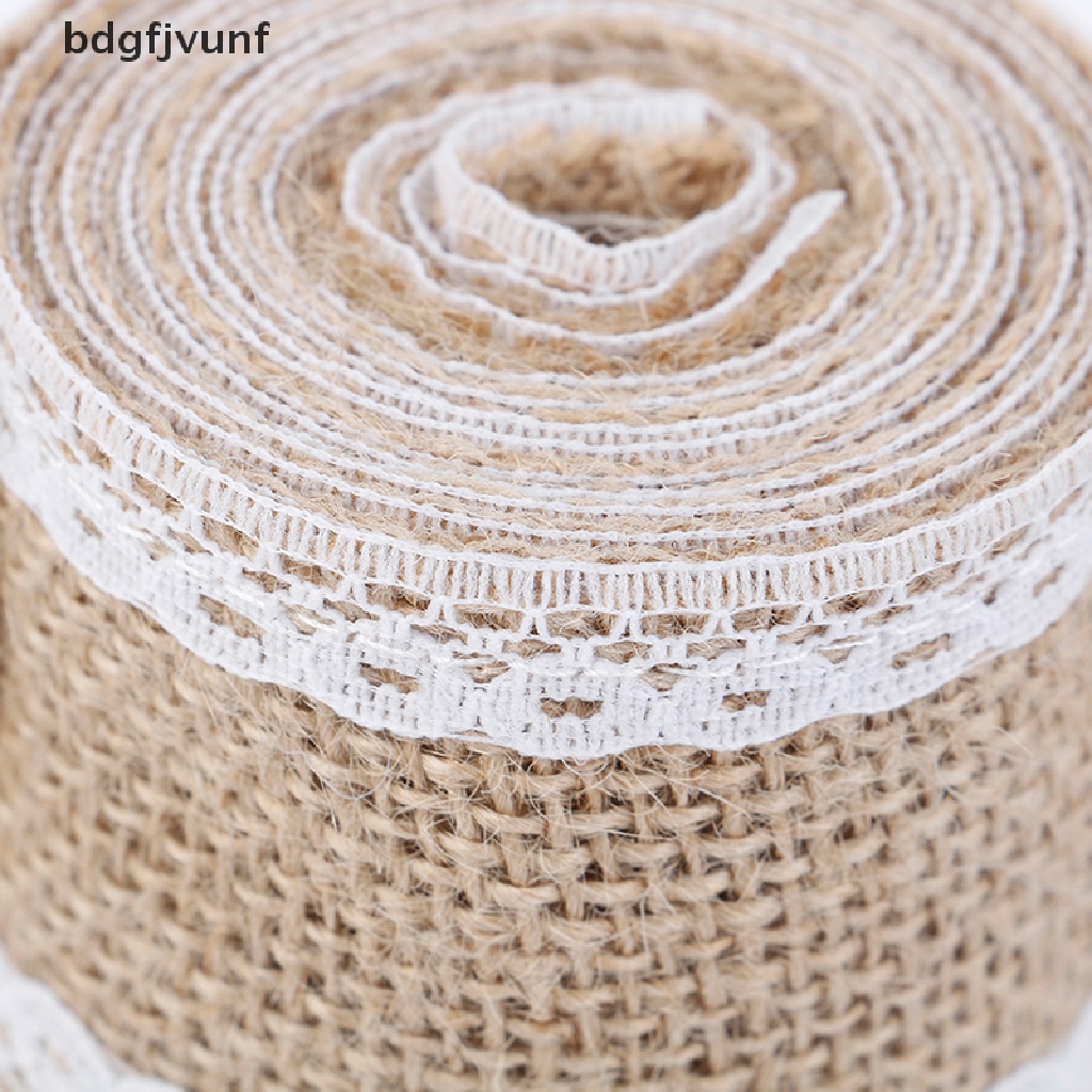 Cuộn Ruy Băng Ren Trắng Dài 2M Trang Trí Tiệc