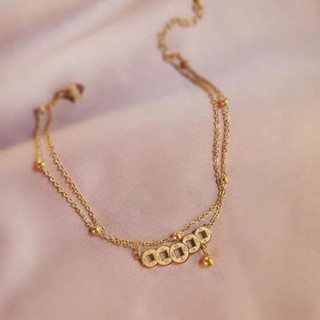 Lắc Chân Bằng Thép Titan Không Phai Màu Phong Cách Dân Tộc Thời Trang  Quà tặng