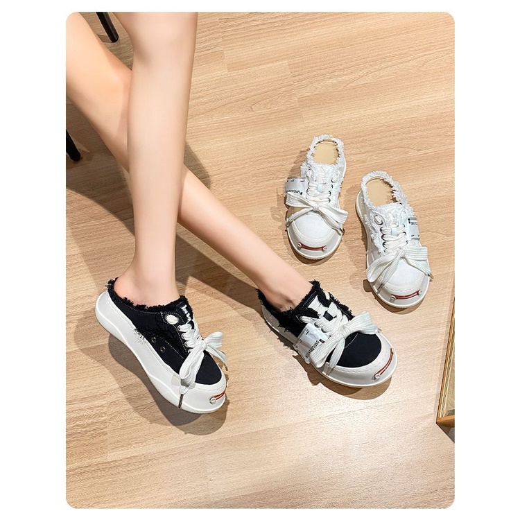 Giày Lười Canvas Đế Dày Thời Trang Nữ Tính