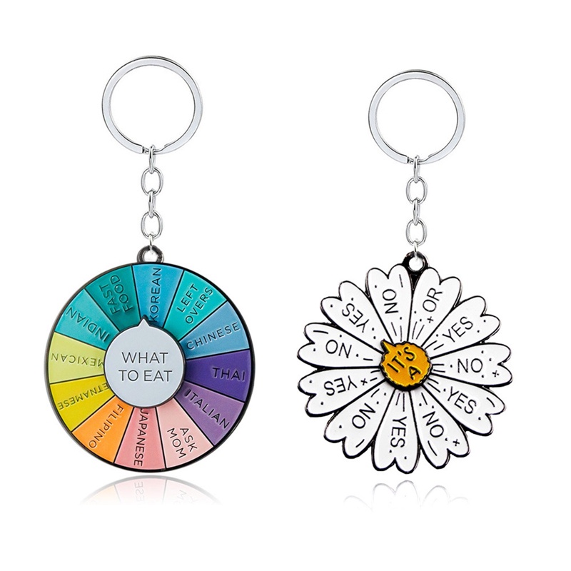 Ygt Móc Chìa Khóa Xe Hơi Có Thể Xoay Được Hình Hoa Cúc Cho Nam Nữ