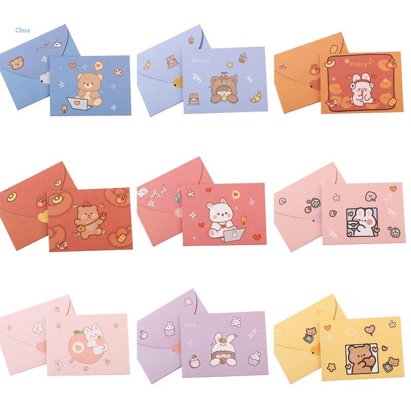 Thẻ Giấy Viết Chữ Thank You Kiểu Hoạt Hình Dễ Thương