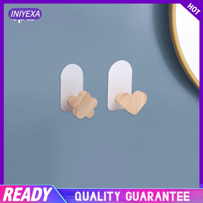 Set 6 Móc Gỗ Treo Áo Khoác Khăn Tắm Trang Trí Phòng Khách