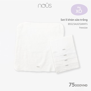 Set 05 chiếc khăn sữa Nous Bamboo kháng khuẩn