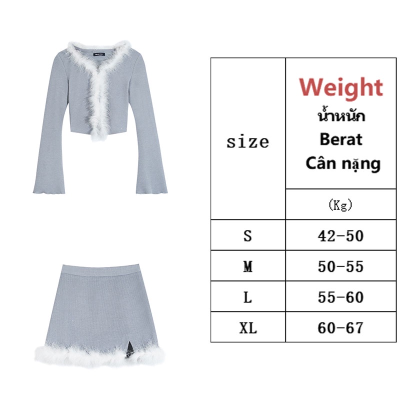 Kaisike  Set Áo Váy Và Áo Khoác cardigan Mềm Mại Thời Trang Mùa Thu Cho Nữ